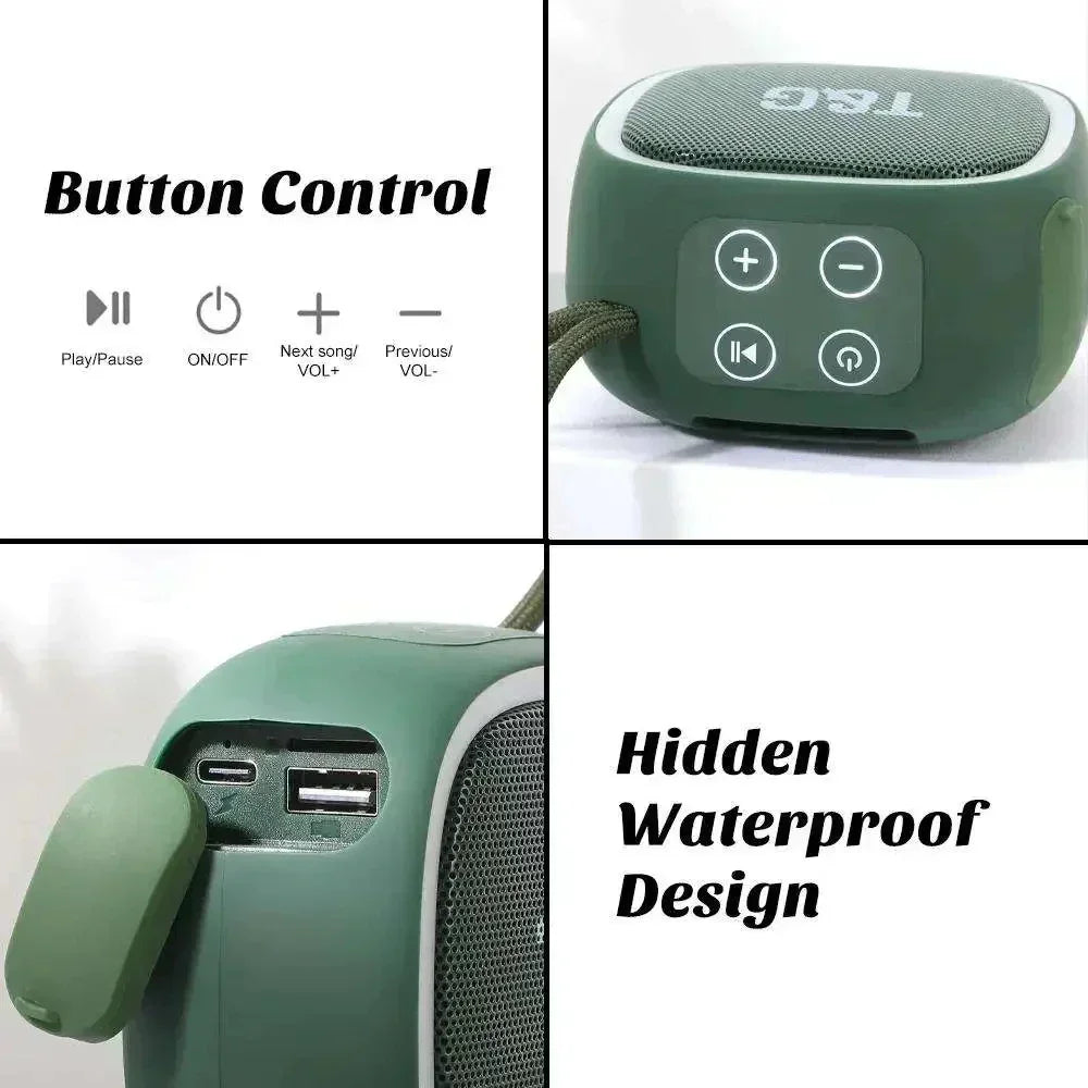 Caixa De Som Bluetooth Speaker Portable Sound Box Wireless Radio FM Music Mini Small Bocina Coluna Column PC Blootooth Acoustics