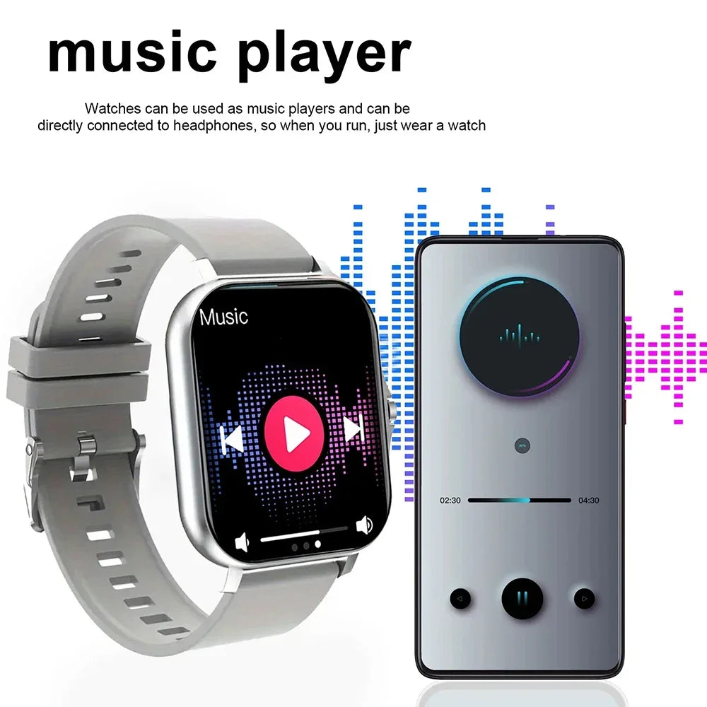 Smart Watches 2025 For Man Women Bluetooth Message Notification Smarthwhatch 1.91'' Display Fitness Tracker Smartwatch Android