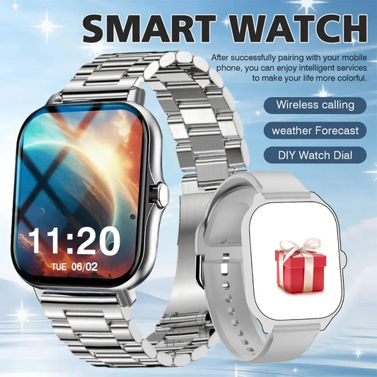 Smart Watches 2025 For Man Women Bluetooth Message Notification Smarthwhatch 1.91'' Display Fitness Tracker Smartwatch Android